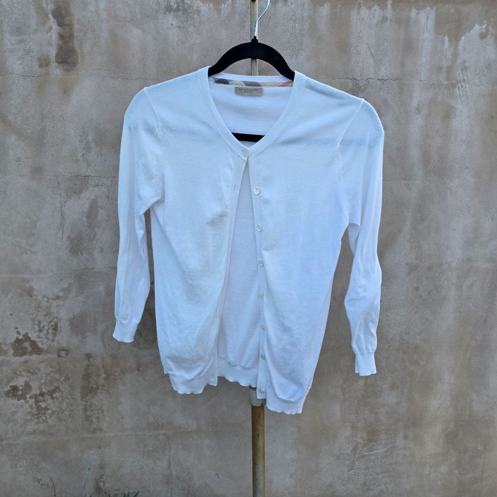 Burberry brit white cardigan 100% Cotton - Picture 8 of 8